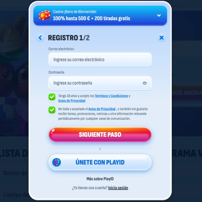 Nomini Casino Registro y acceso